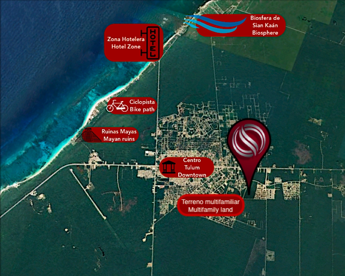 Terreno multifamiliar en venta en Tulum, Region 10.