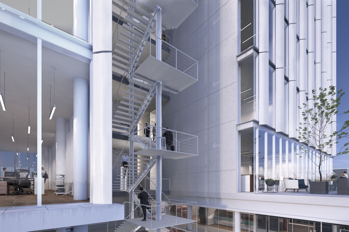 Oficina en edificio con amenidades en venta en nuevo centro urbano de Playa del Carmen.