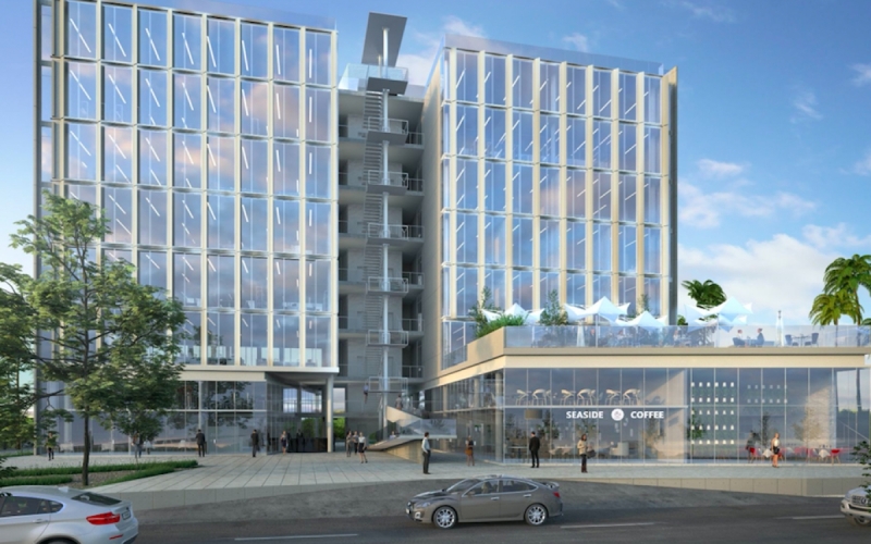 Oficina en edificio con amenidades en venta en nuevo centro urbano de Playa del Carmen.