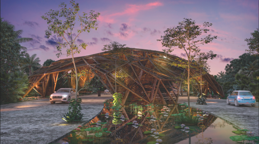 Terreno para desarrollar hotel en venta, avenida Coba, en residencial privado con areas verdes y ame