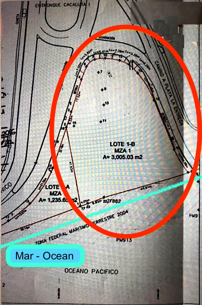 Terreno frente al mar, 57 metros de playa, Uso de suelo: residencial-turistico Ideal para hotel bout