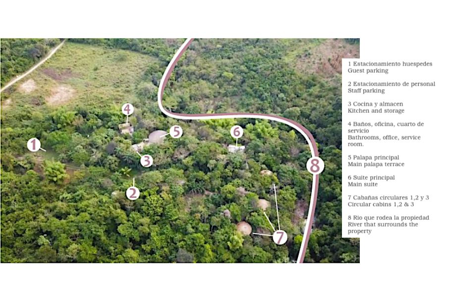 Hotel boutique en el bosque,  ecol&oacute;gico, 4 suites a la orilla de peque&ntilde;o rio, cerca