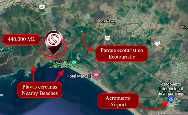 Terreno con vista a la Bah&iacute;a,  uso de suelo tur&iacute;stico - Residencial a 800 metros de la playa en vent