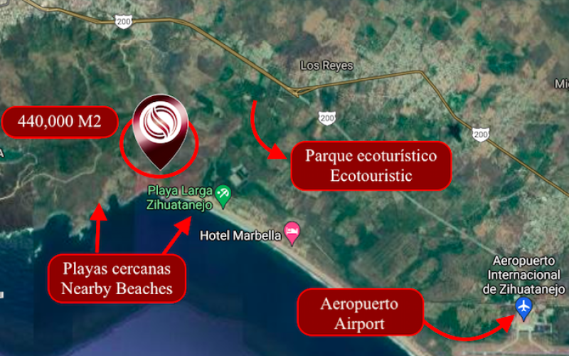 Terreno con vista a la Bah&iacute;a,  uso de suelo tur&iacute;stico - Residencial a 800 metros de la playa en vent