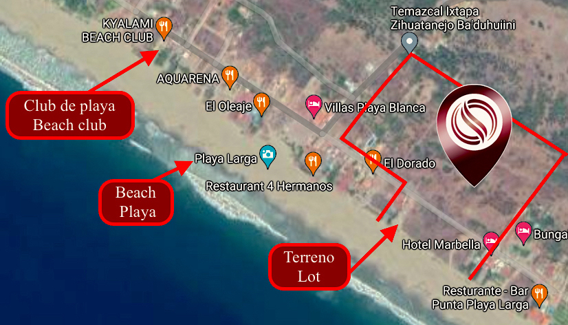 Terreno tur&iacute;stico, hotelero, residencial media, frente al mar  60 metros frente al mar, con acceso a
