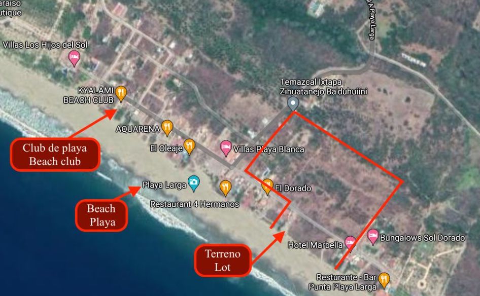 Terreno tur&iacute;stico, hotelero, residencial media, frente al mar  60 metros frente al mar, con acceso a