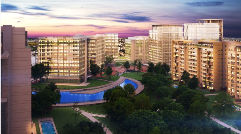 Oficina nueva en edificio con Liderazgo en Energ&iacute;a y Dise&ntilde;o Ambiental, certificaci&oacute;n LEED, rodeado d