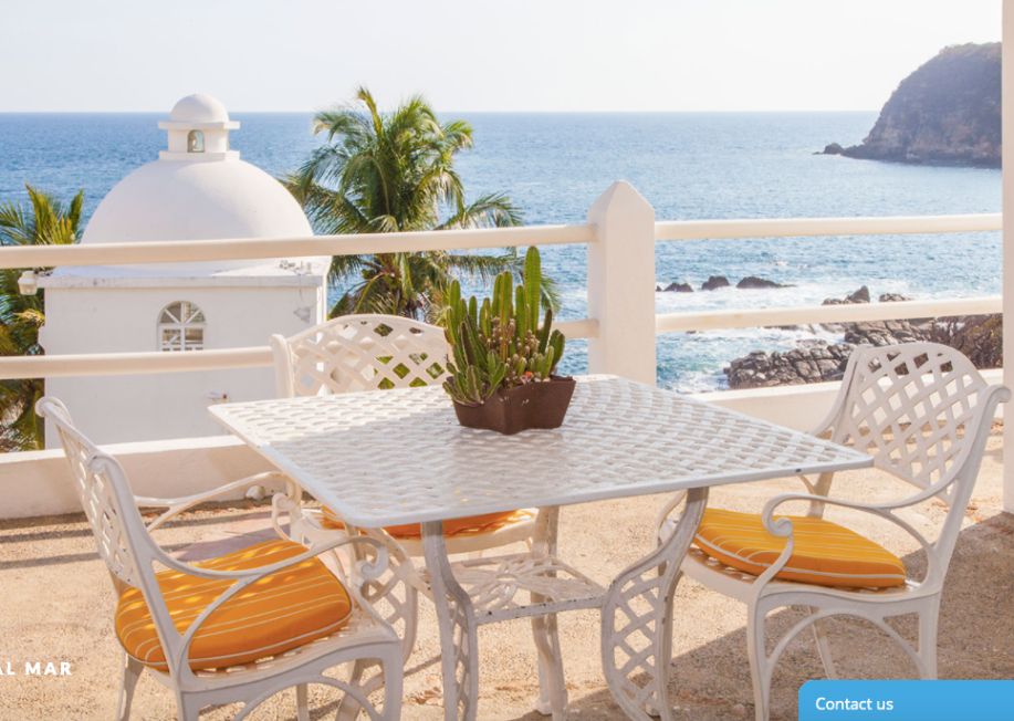 Hotel boutique frente al mar 17 habitaciones, vistas al mar y la monta&ntilde;a, en venta, Huatulco.