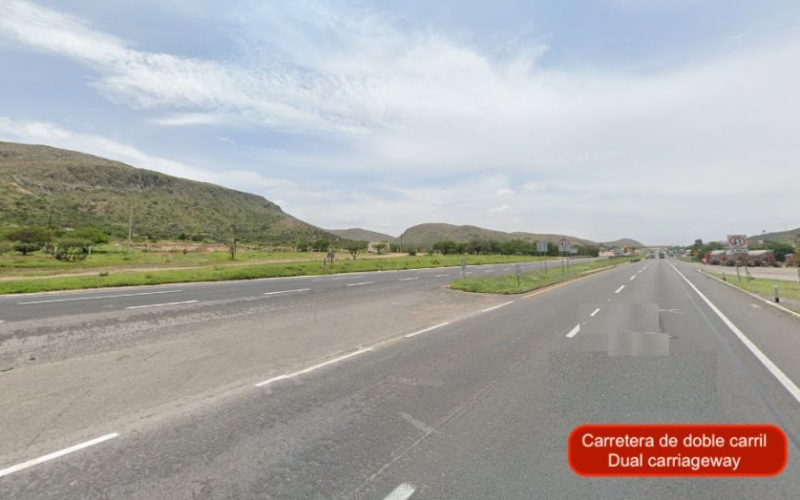 7 Hectareas de Predio r&uacute;stico cerril, sobre carretera, 450 pesos por m2, carretera 57, San Luis Poto