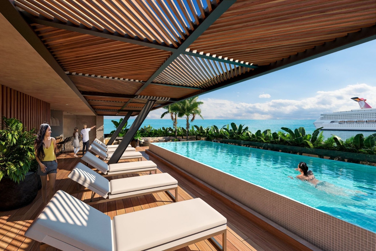 Local comercial sobre el Malec&oacute;n de Cozumel, a 50 metros del mar, sobre avenida comercial, pre-const