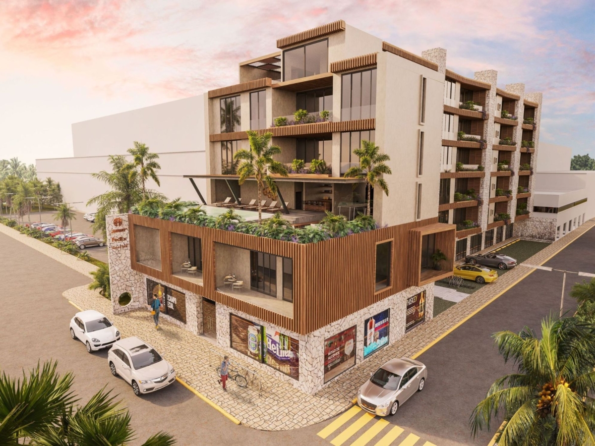 Local comercial a 50 metros del mar, sobre el Malec&oacute;n de Cozumel, Avenida comercial, pre-construccio