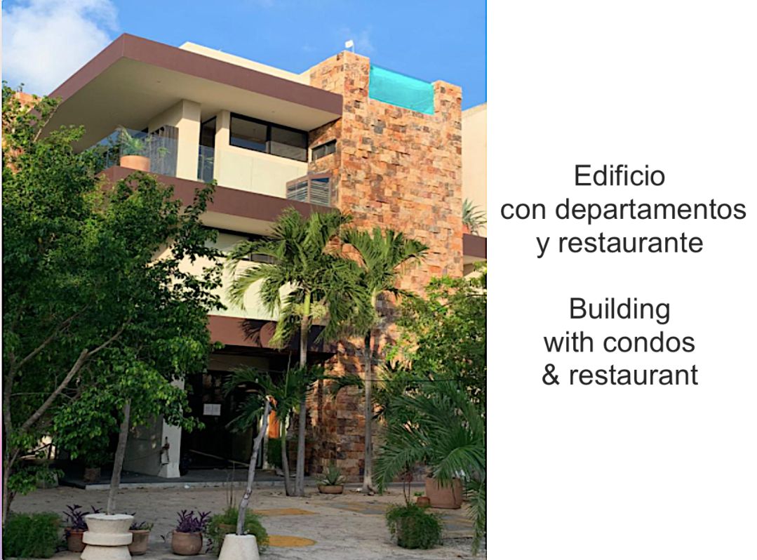 Edificio en esquina, uso de suelo mixto, con restaurante (patente para alcohol) y 3 departamentos, e