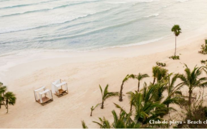 Terreno frente al mar para hotel, en residencial de lujo con campo de golf, casa club y club de play