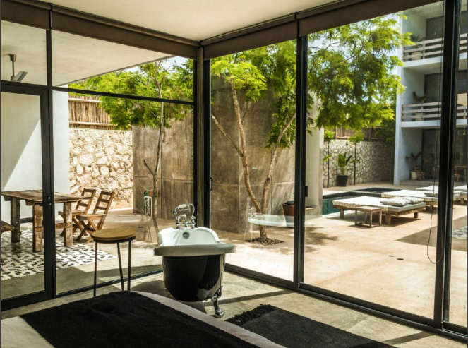 Edificio de 6 departamentos, 12 habitaciones, en pre-construccion, venta Tulum. 4,6 km de la zona ho