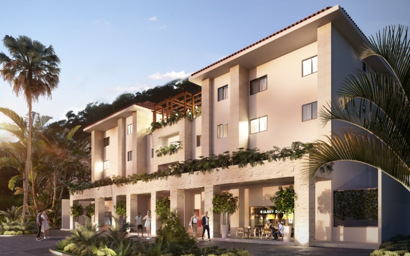 Local comercial en pre-construccion, en venta en edificio de departamentos, en Quinta aven