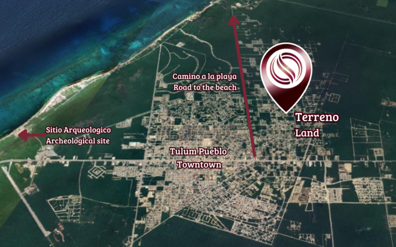 Terreno en esquina para desarrollador en venta en Region 15 Tulum multifamiliar Uso de suelo H3.