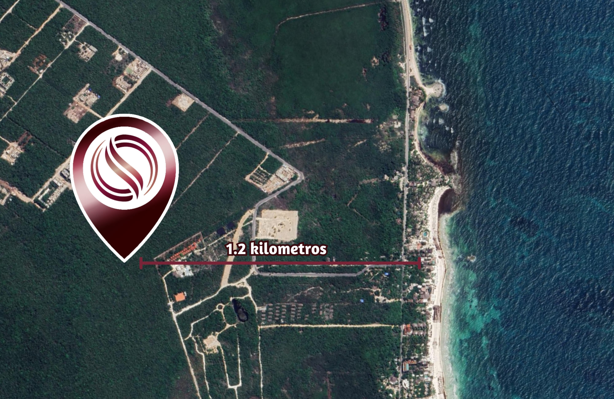 Venta de lote multifamiliar en Region 8 de 1,250 m2, cerca de la playa, Tulum.