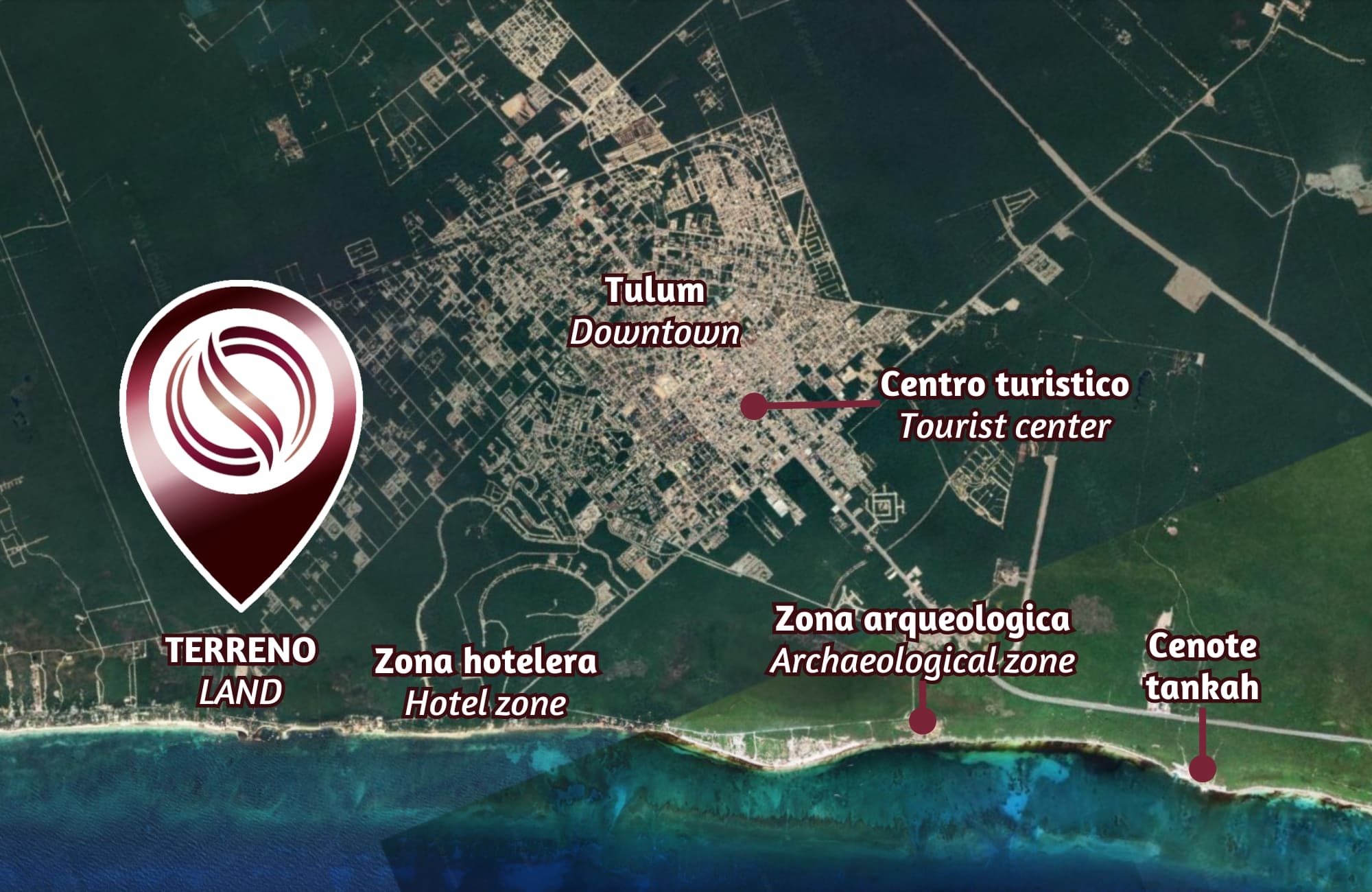 Venta de lote multifamiliar en Region 8 de 1,250 m2, cerca de la playa, Tulum.