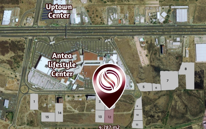 Mixed-use macro lot of 4,787 m2 in a commercial area for sale in Quer&eacute;taro.