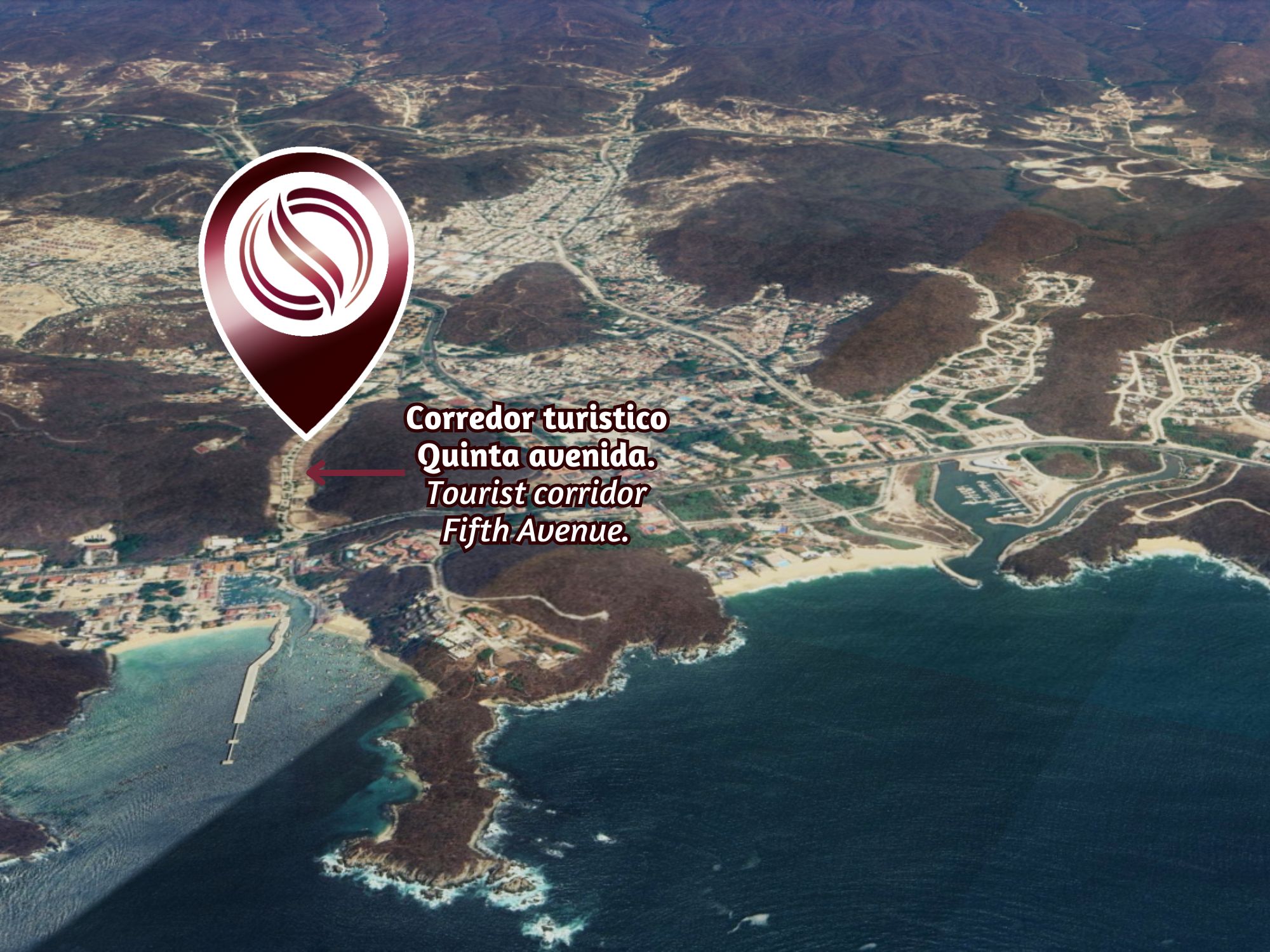 Local doble altura, en edificio boutique, en venta, Quinta avenida Huatulco.