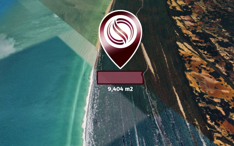 Lote frente al mar de 9,404 m2, multifamiliar, en venta Yucatan.