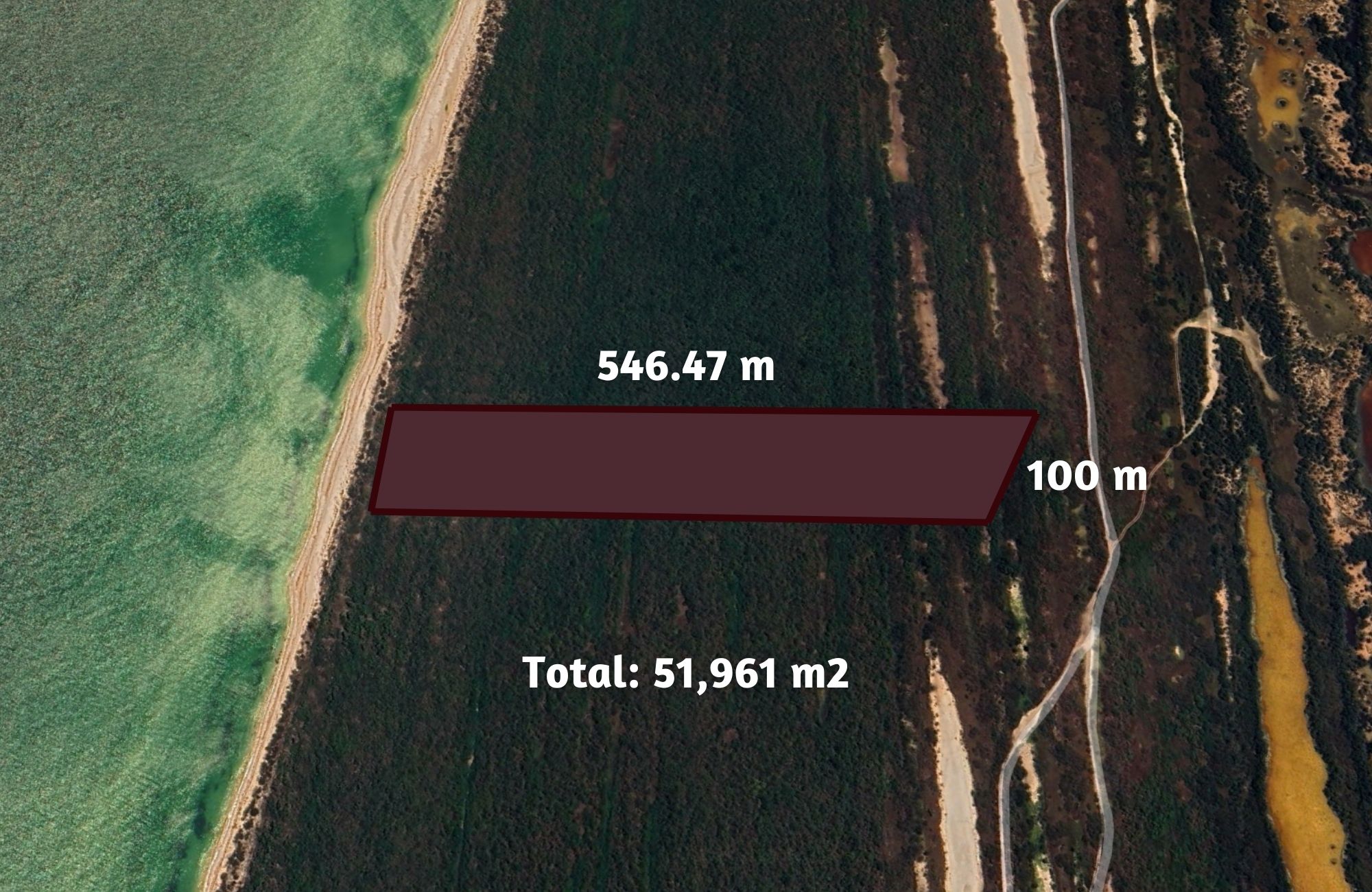 Lote frente al mar de 51,961 m2, multifamiliar, en venta Yucatan.