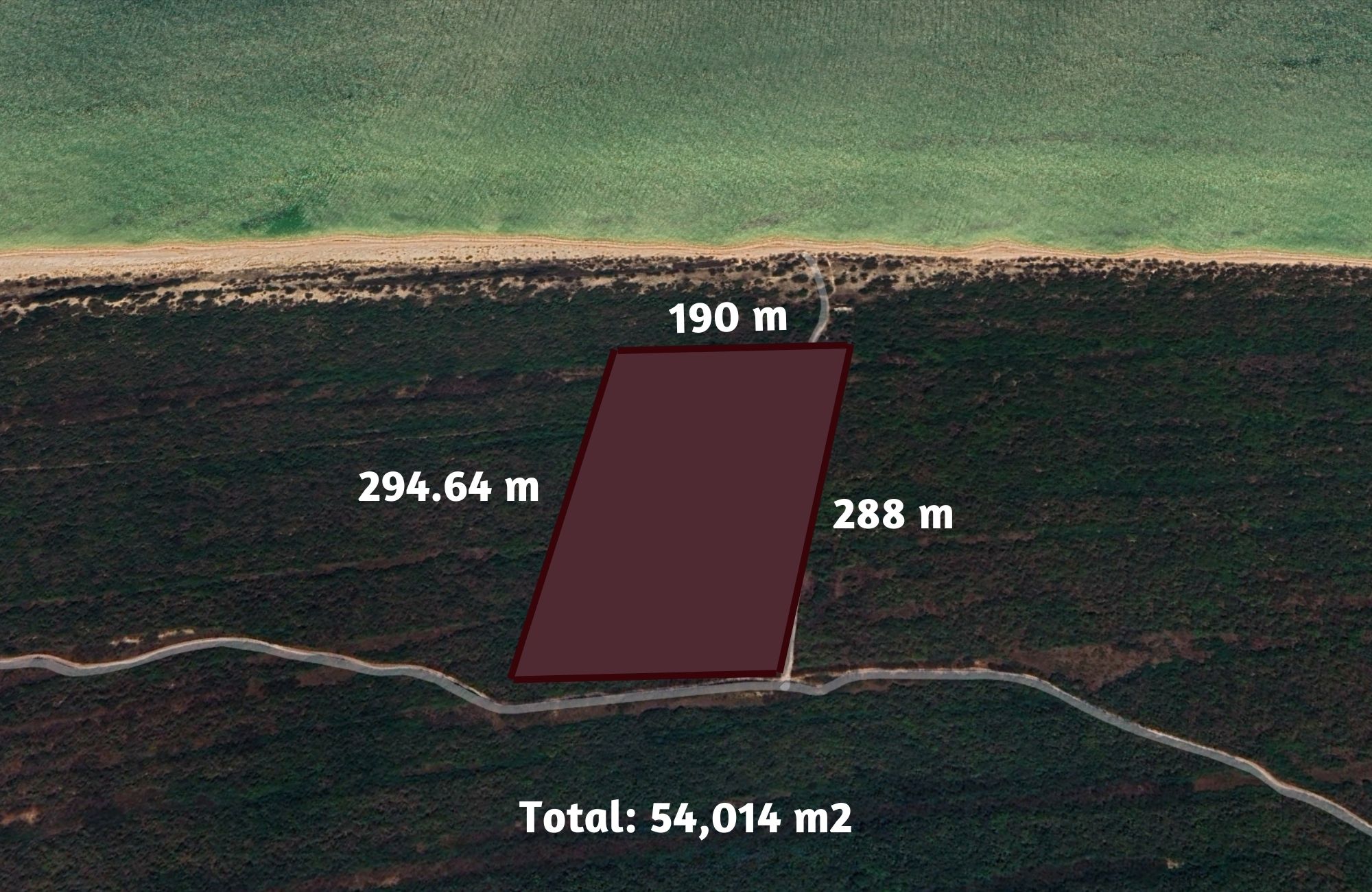 Lote frente al mar de 54,014 m2, multifamiliar, en venta Yucatan.