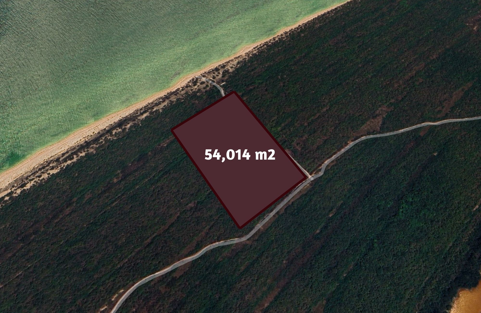 Lote frente al mar de 54,014 m2, multifamiliar, en venta Yucatan.