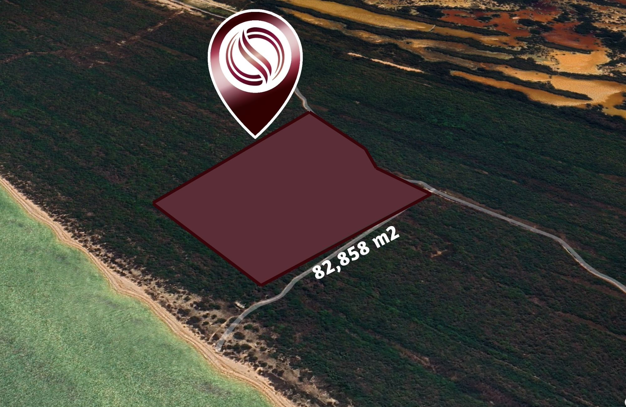 Lote frente al mar de 82,858 m2, multifamiliar, en venta Yucatan.