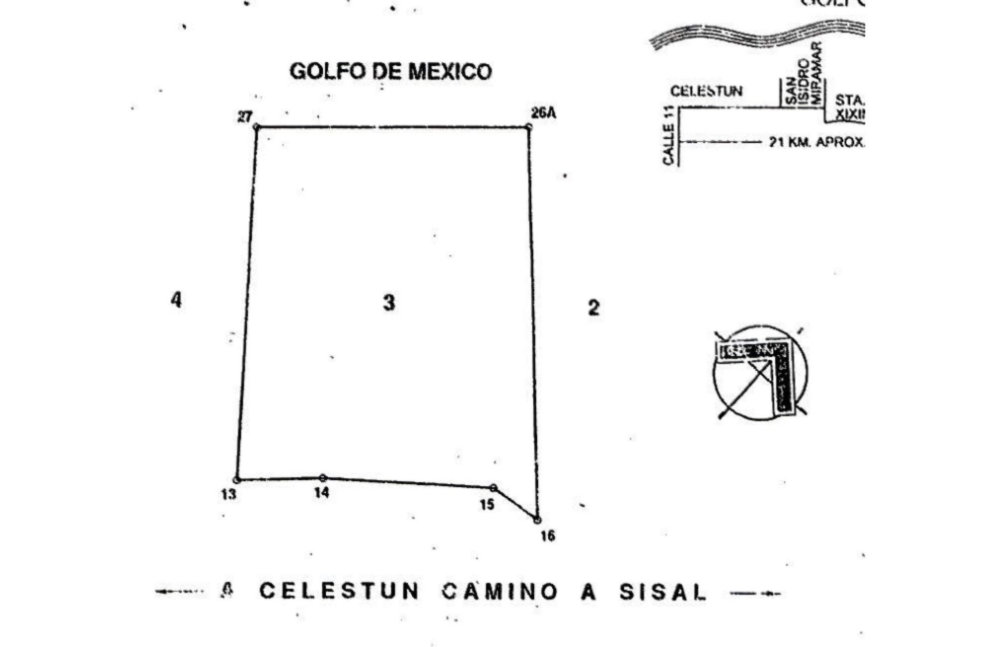 Lote frente al mar de 168,426 m2, multifamiliar, en venta Yucatan.