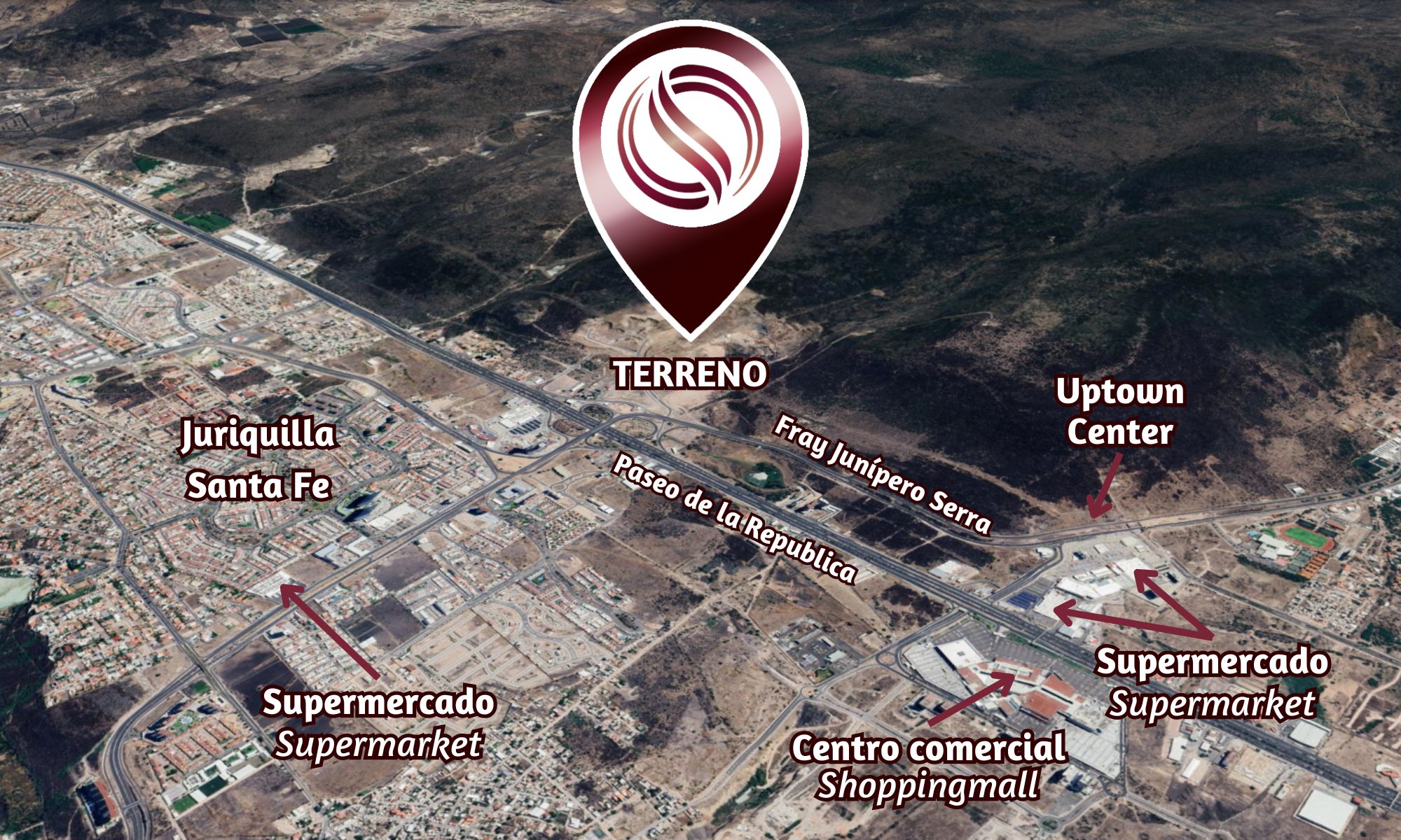 Macrolote uso mixto de 1,790 m2 en venta, en la entrada de Juriquilla.