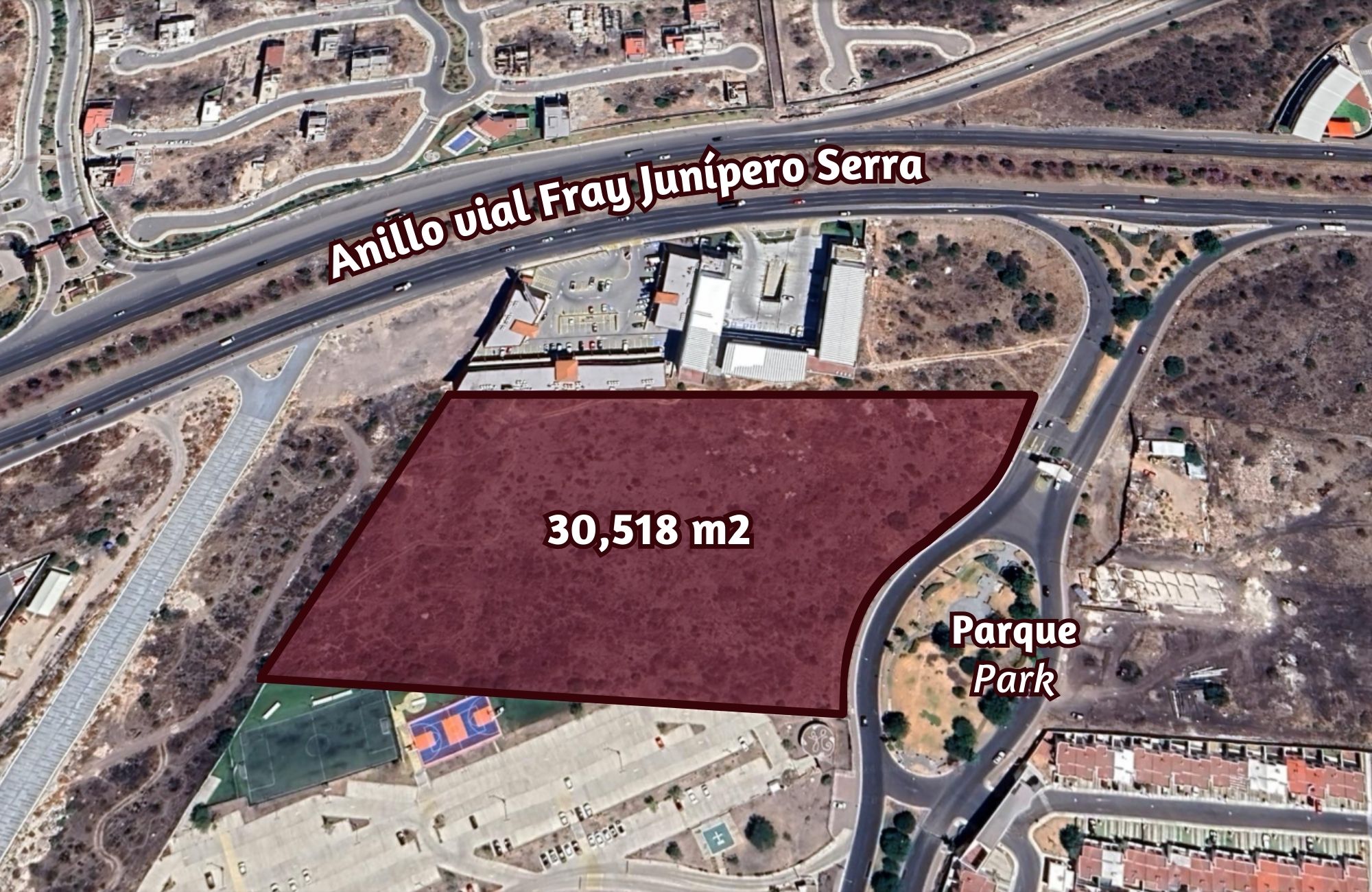 Macrolote multifamiliar de 30,528 m2, en venta El Refugio Quer&eacute;taro.
