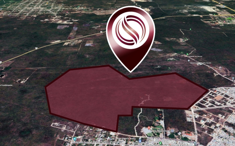 Macrolote de 290,712 m2 por fraccionamiento X Corazon, Valladolid.