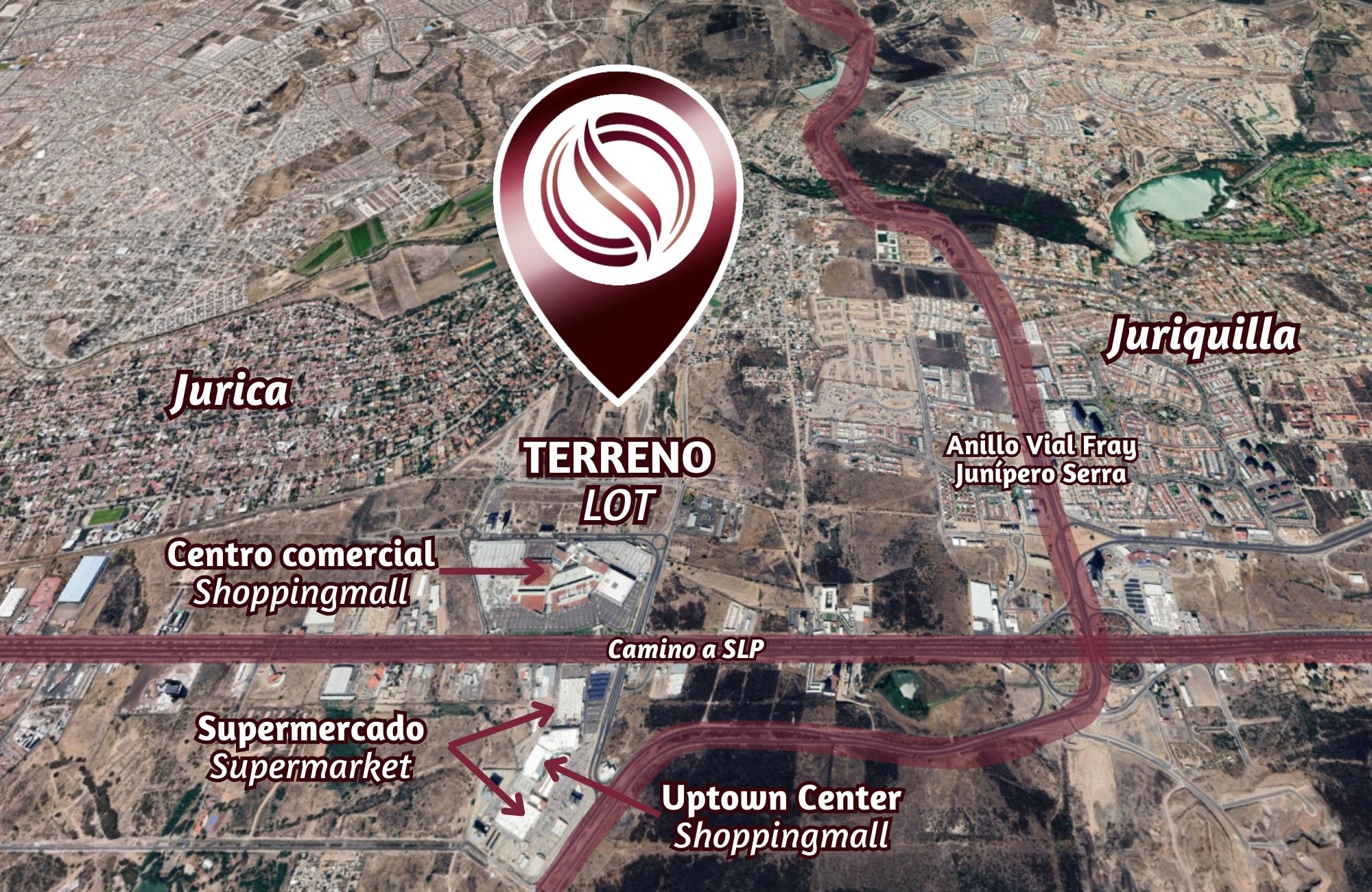 Macrolote habitacional de 3,367 m2 en venta, Jurica, Quer&eacute;taro.