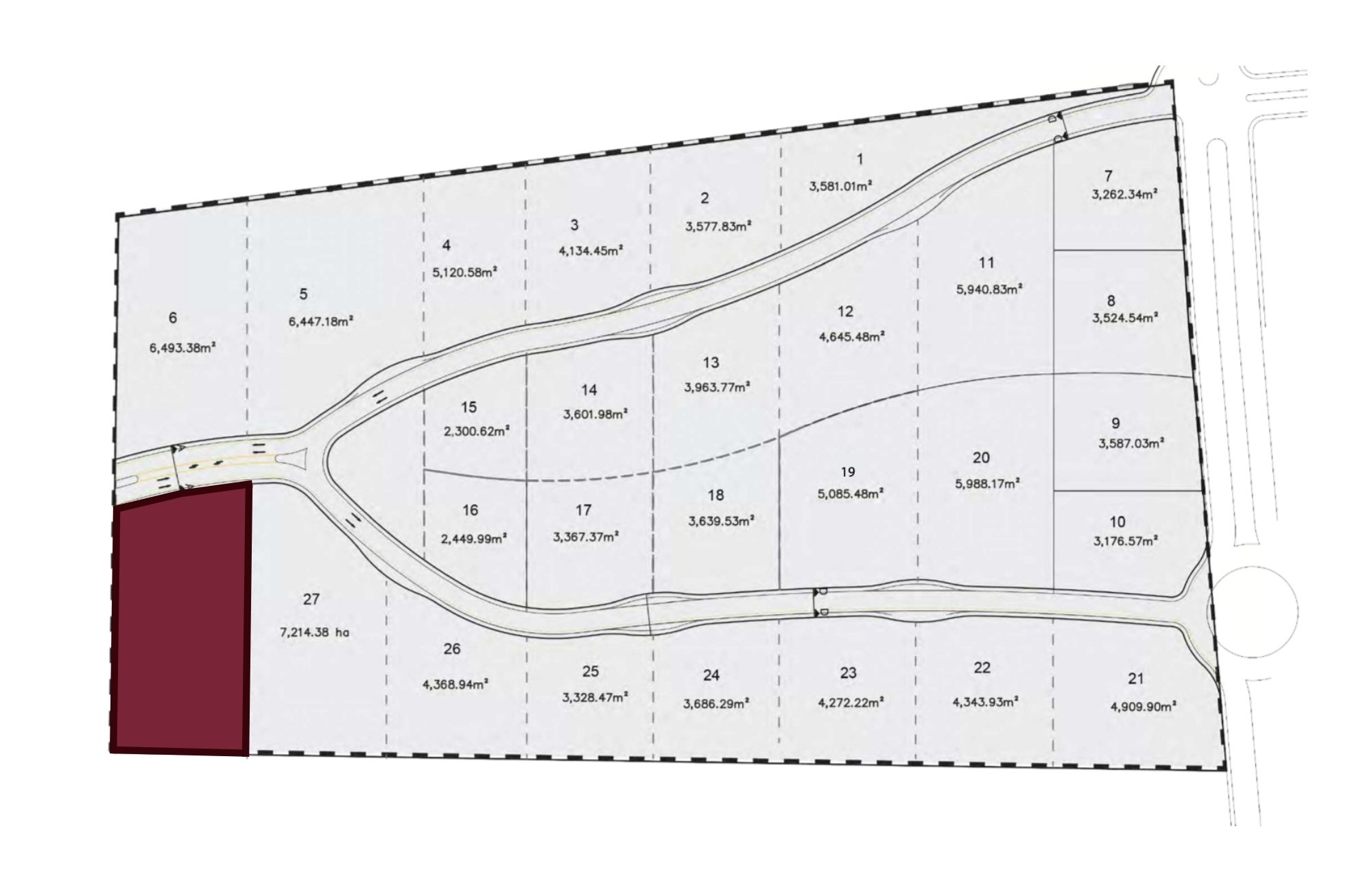 Macrolote habitacional de 6,493 m2 en venta, Jurica, Quer&eacute;taro.