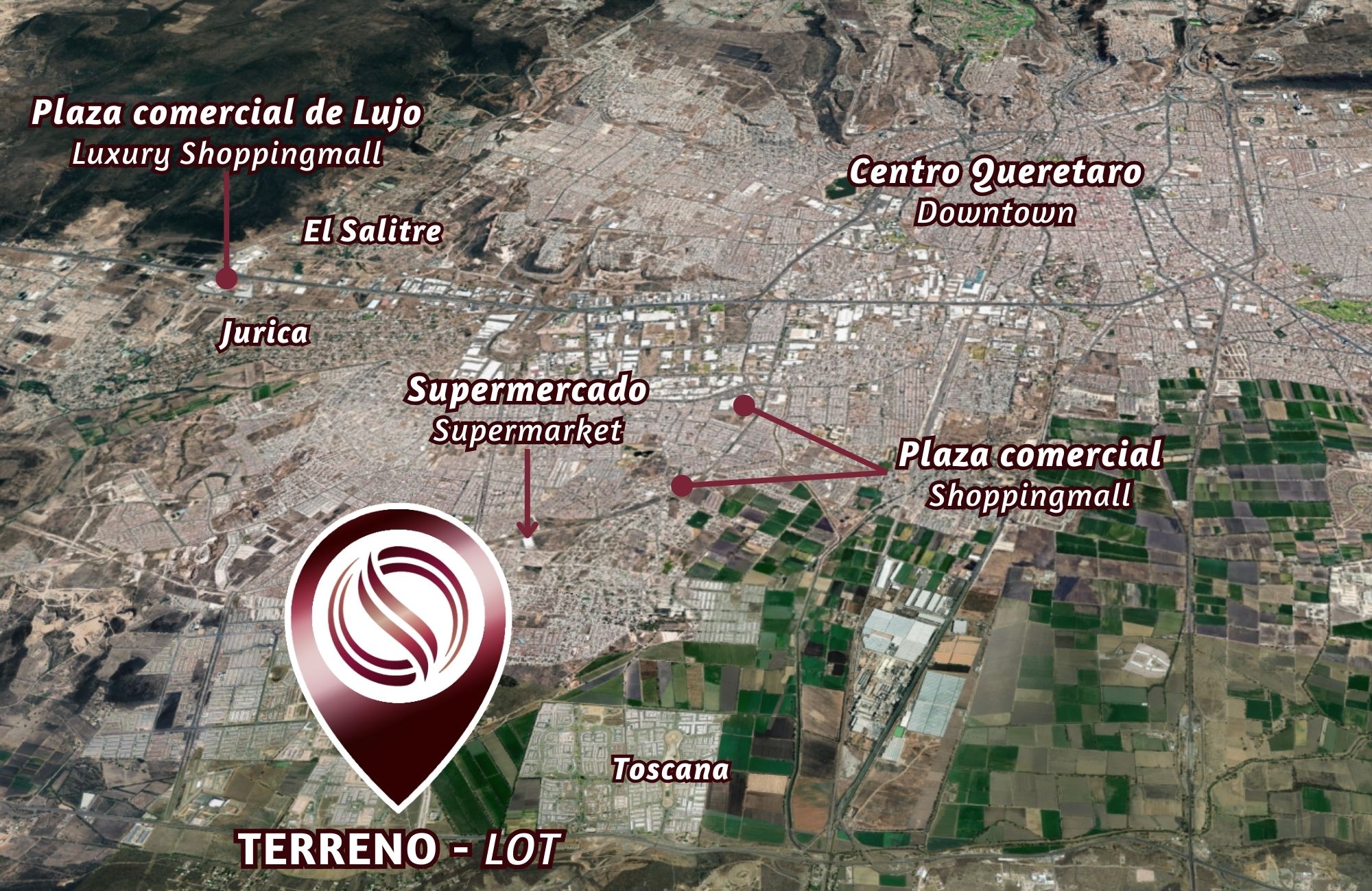 Macrolote comercial de 8,800 m2 sobre avenida, en preventa Quer&eacute;taro.
