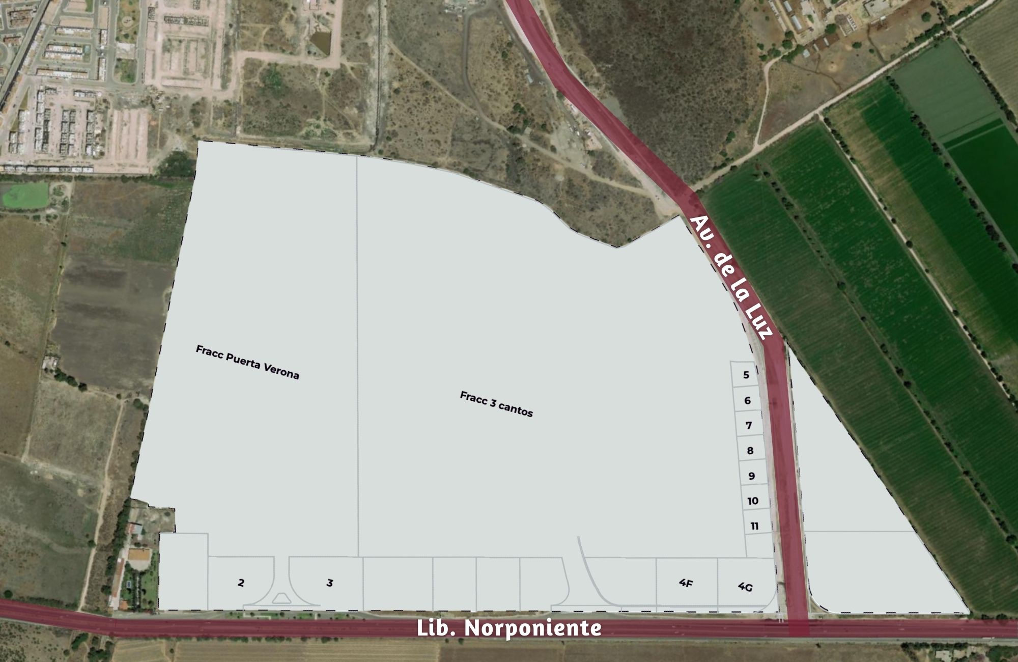 Macrolote comercial de 8,800 m2 sobre avenida, en preventa Quer&eacute;taro.