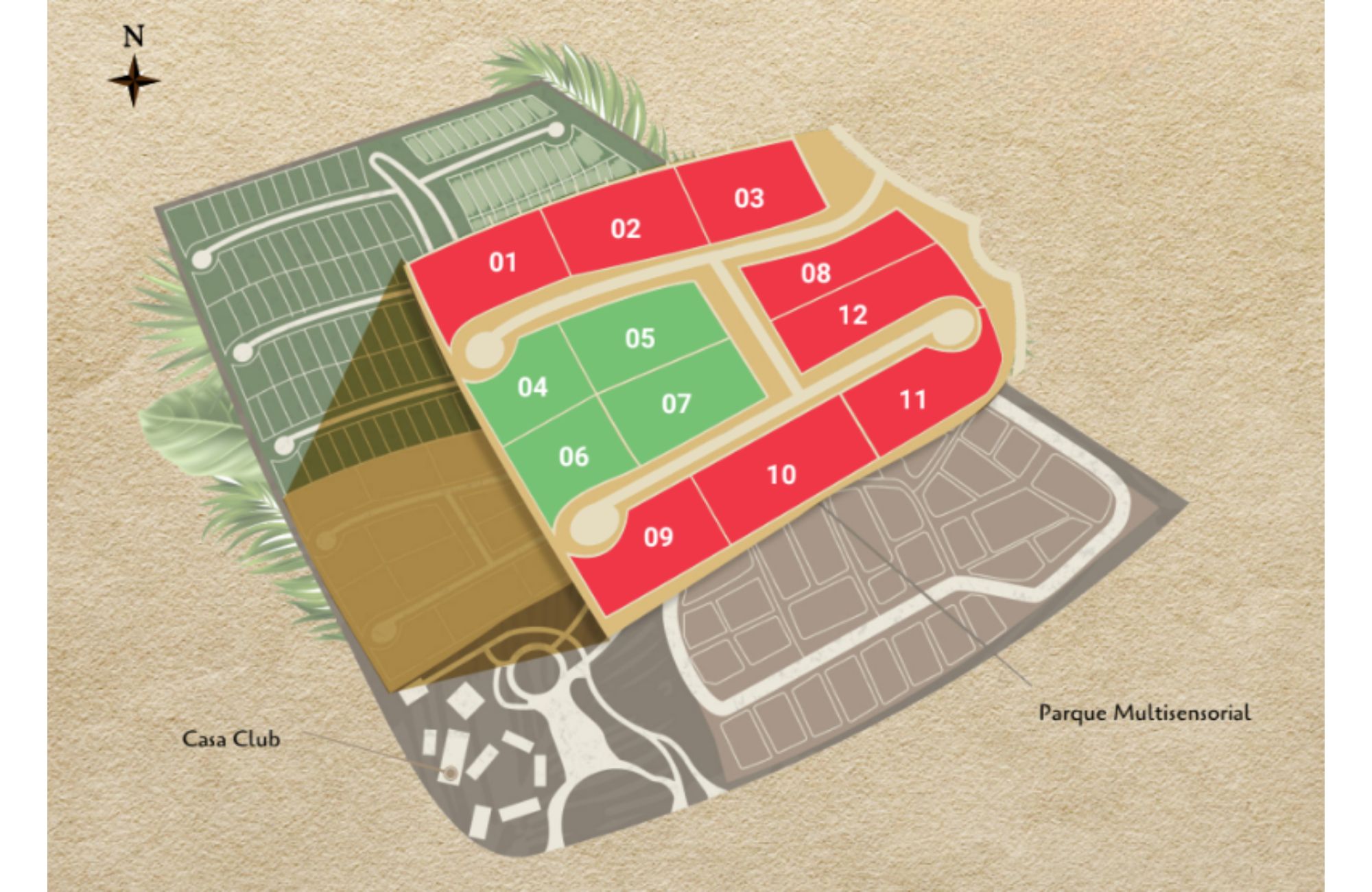 Macrolote premium de 1,549 m2, en residencial privado, en venta Tulum.