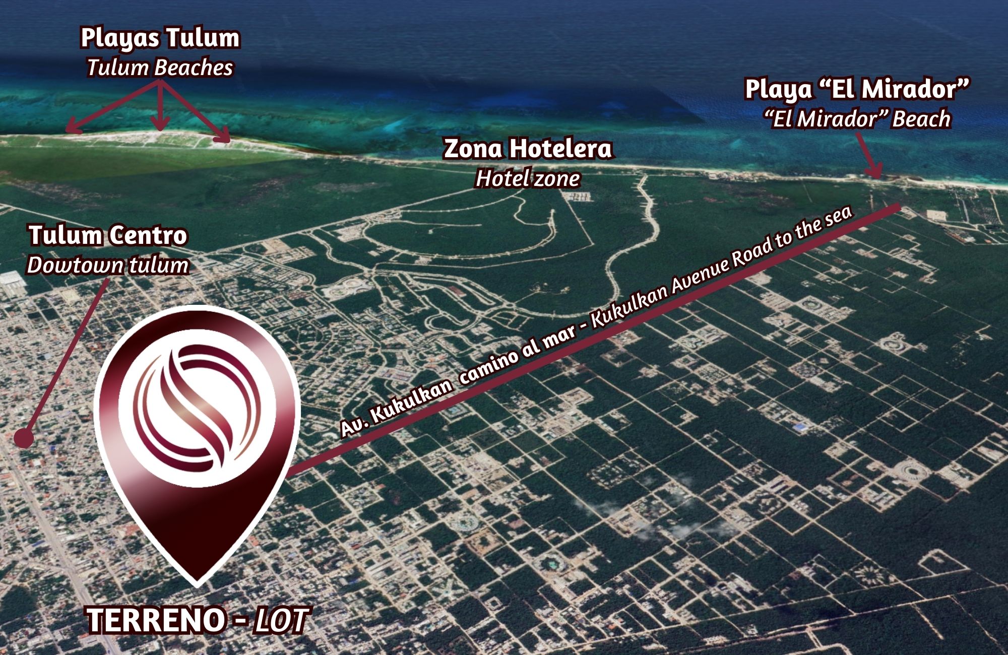 Terreno en venta, ubicado en la Veleta, Tulum