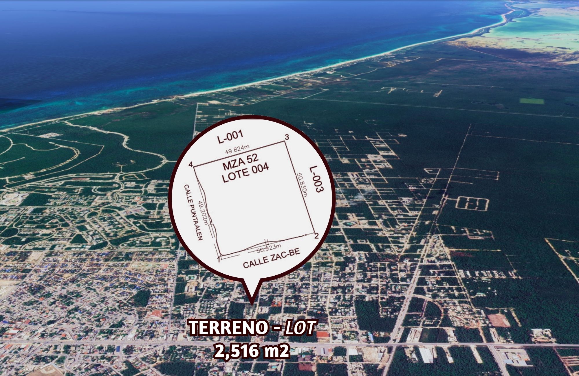 Terreno en venta, ubicado en la Veleta, Tulum