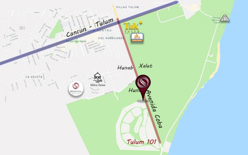 Lote Comercial en nueva Fase de Tulum, a unos metros de la playa