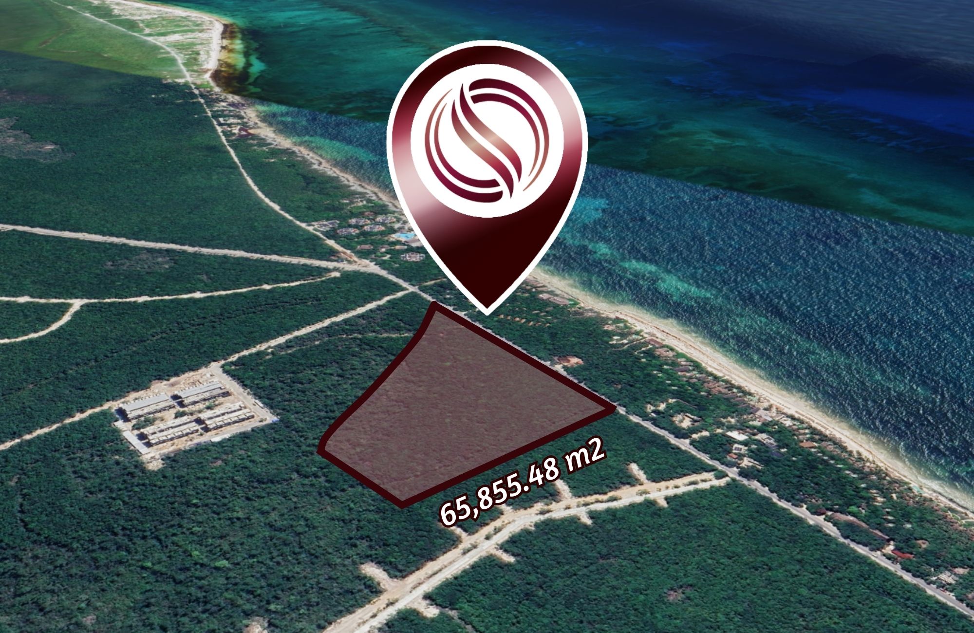 Terreno multifamiliar de 91,490 m2 a minutos del mar, en venta Aldea Zama Tulum.