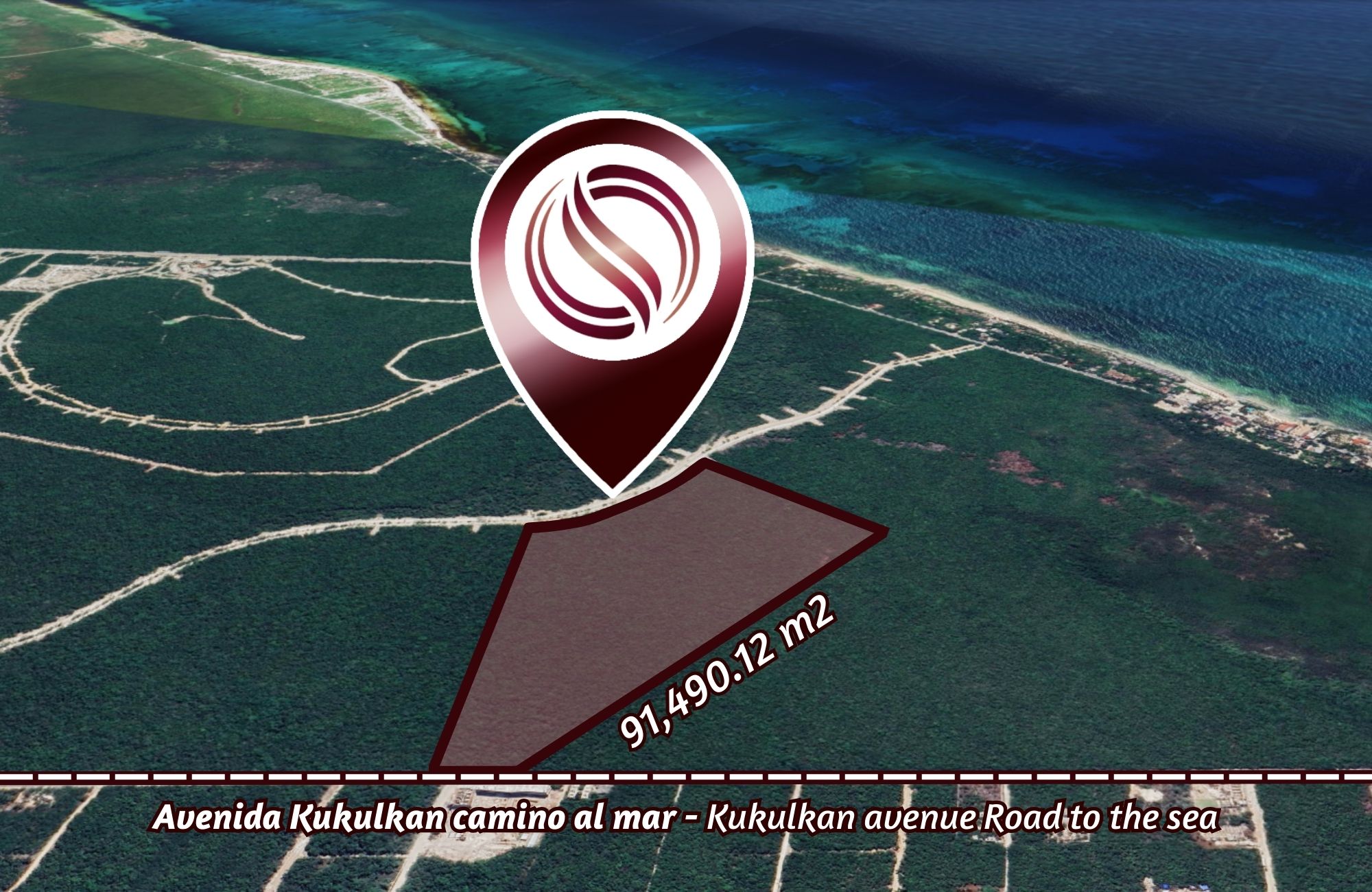 Terreno multifamiliar de 65,855 m2 a minutos del mar, en venta Aldea Zama Tulum.