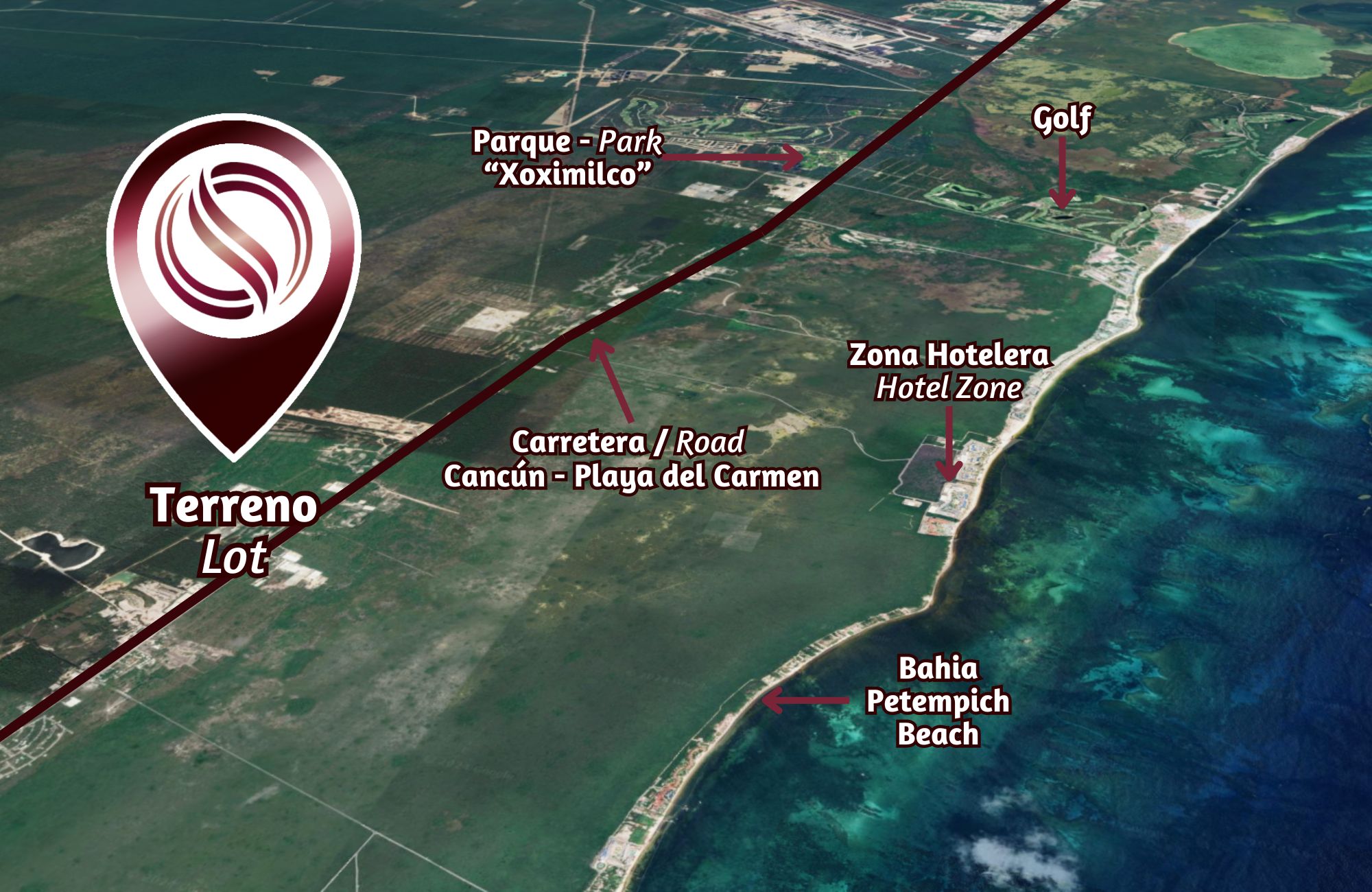 Terreno para desarrollo industrial o habitacional, en venta Puerto Morelos.