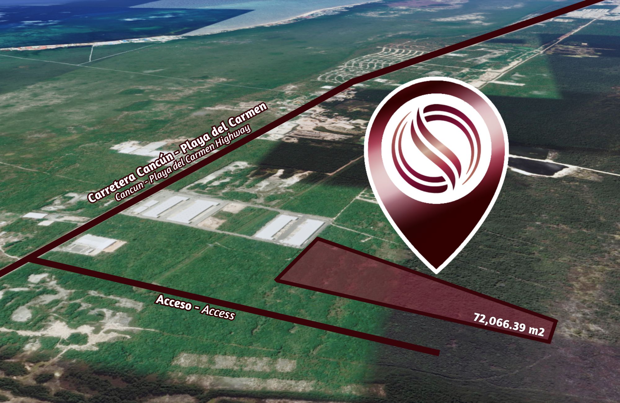 Terreno para desarrollo industrial o habitacional, en venta Puerto Morelos.