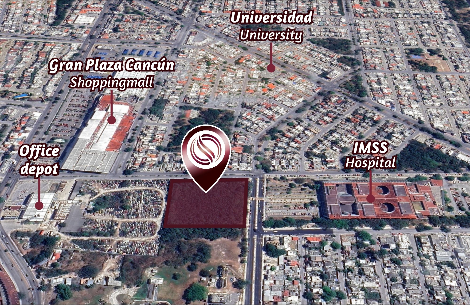 Terreno de uso mixto sobre av. polit&eacute;cnico, en venta Canc&uacute;n.