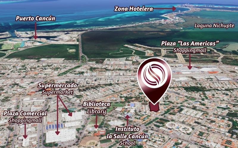 Lote multifamiliar a pasos de escuelas y supermercados, en venta Canc&uacute;n.
