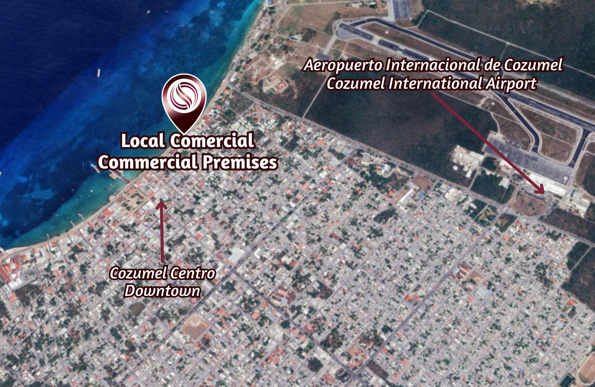 Local comercial en renta con vista al mar sobre el malec&oacute;n, Centro, Cozumel