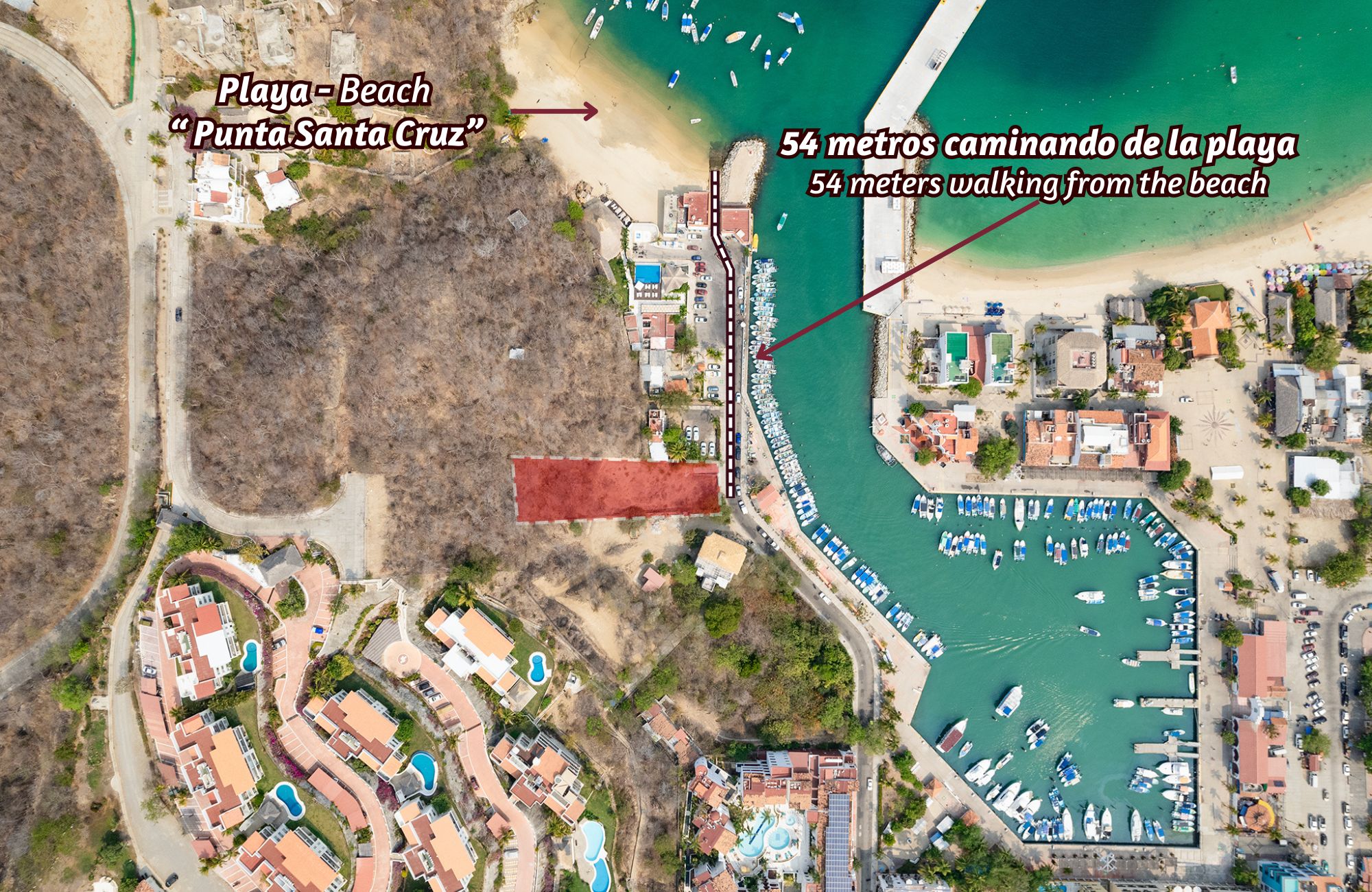 Terreno hotelero con vista al mar, cerca de la playa y la marina, en venta Huatulco.