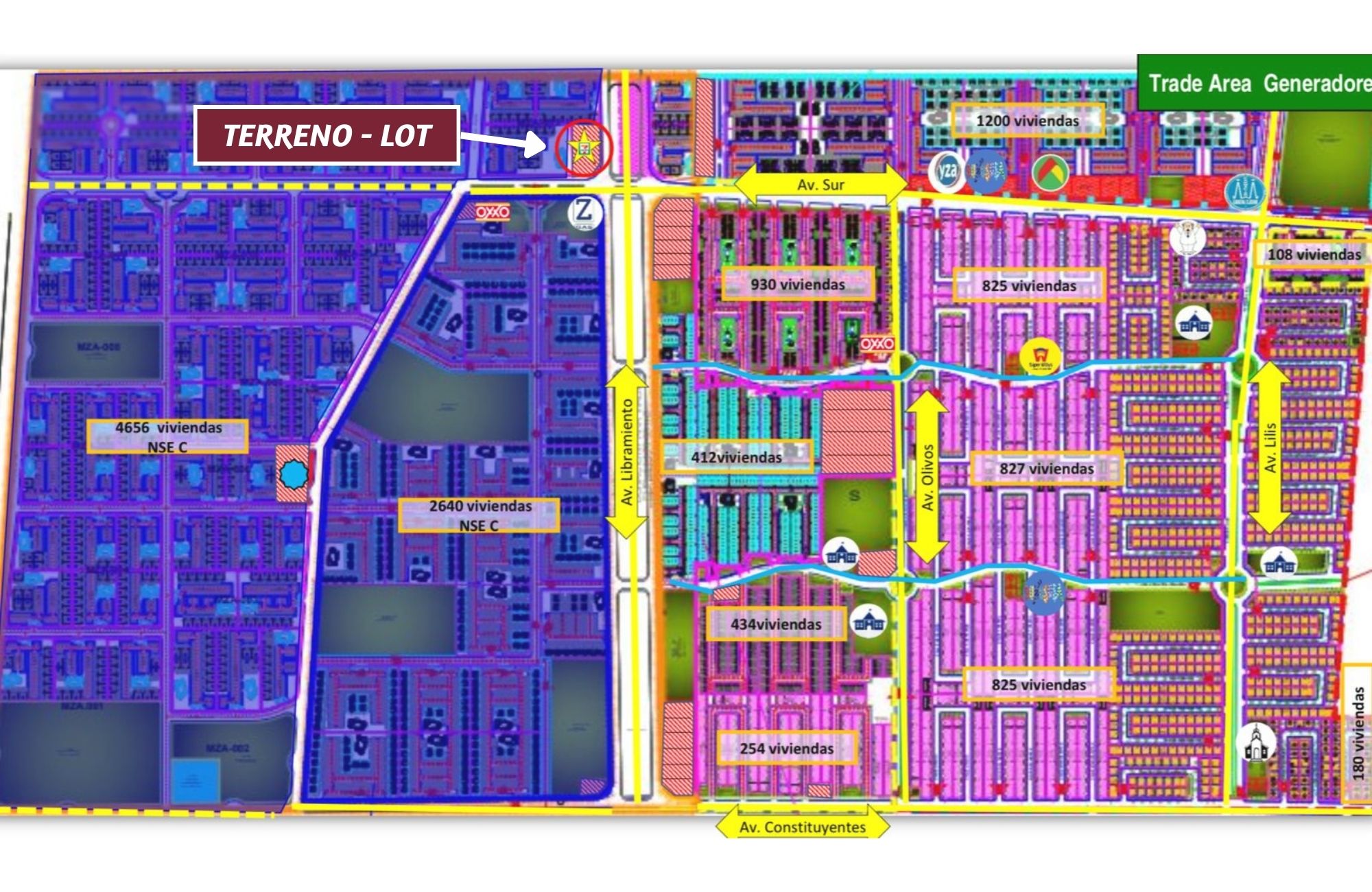 Terreno de uso mixto, en venta Paseo del Sisal, Playa del Carmen.